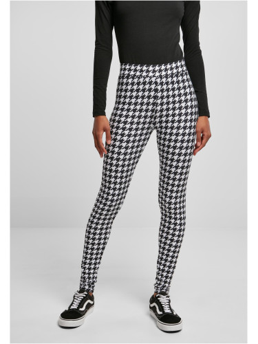 Women's soft leggings AOP blackhoundstooth