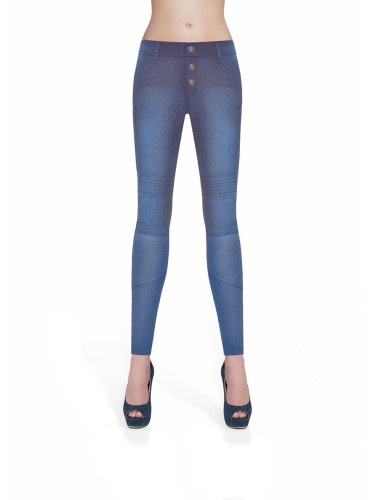 Bas Bleu Women's AVRIL denim trousers hand-wiped with stitching