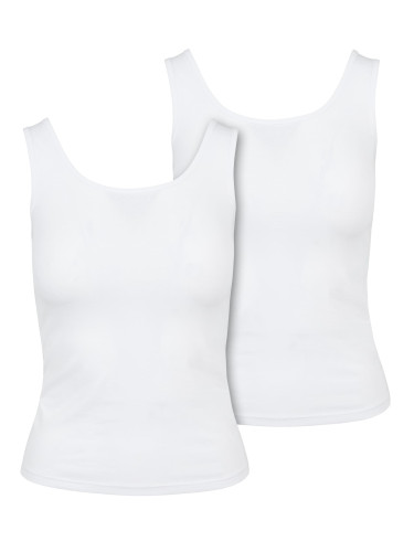 Women's 2-pack Basic Stretch Top White