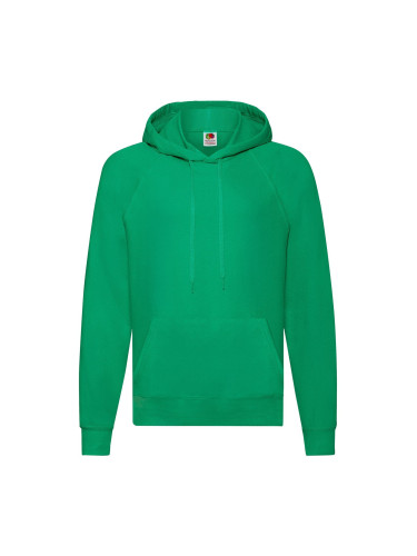 Zielona bluza męska z kapturem Lightweight Hooded Sweat Fruit of the Loom