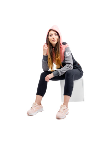 Women's tracksuit GLANO - black/pink