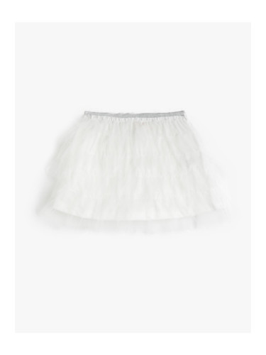 Koton Tutu Skirt with Elastic Waist, Layered Lined.