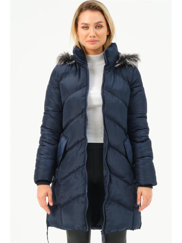 Z6768 DEWBERRY ДАМСКО ПАЛТО-ЛАК