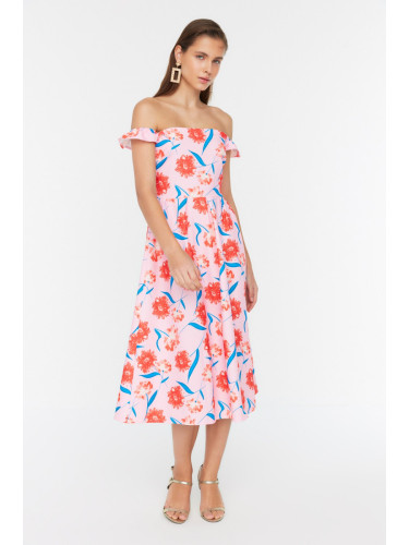 Trendyol многоцветна рокля Carmen яка