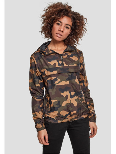 Women's Camo Pull Over Woodcamo Jacket