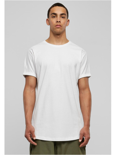 Long T-shirt with a long shape in white