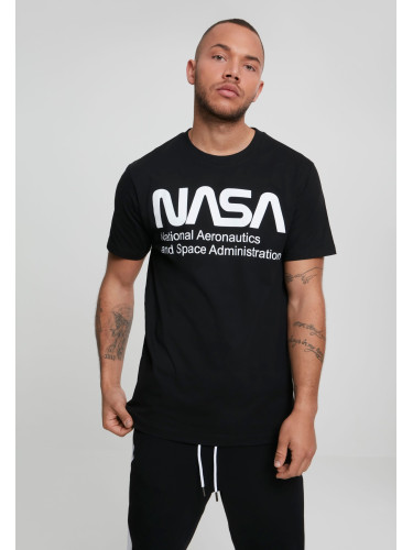 NASA Black T-Shirt Wormlogo