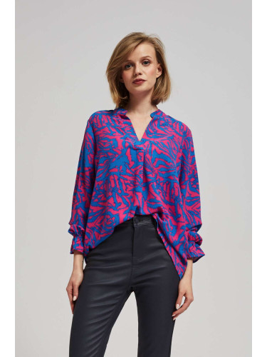 Marisse Fuchsia V-Neck Shirt