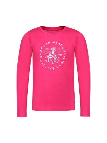 Pink children's T-shirt with print ALPINE PRO ECCO