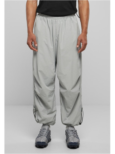 Nylon parachute pants made of light asphalt