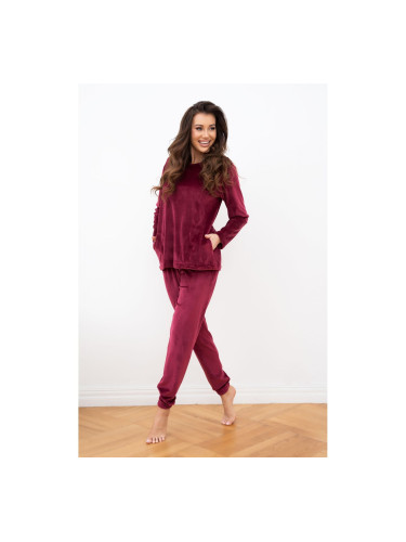 Women's Akara set, long sleeves, long legs - burgundy