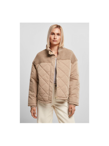 Women's oversized Diamond Quilt Puffer Jacket softtaupe