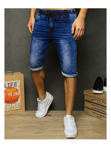 Men's denim blue shorts