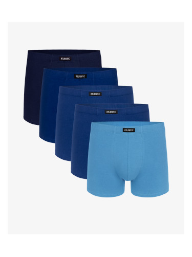 Men's boxer shorts ATLANTIC 5Pack - shades of blue