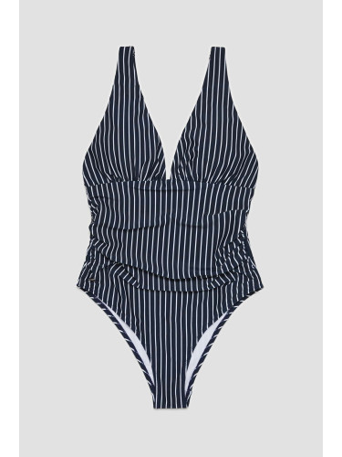 Дамски еднокомпонентен бански костюм с райета