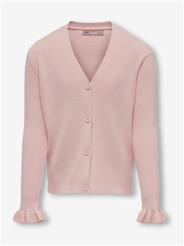 Light Pink Girls' Cardigan ONLY Sally - Girls