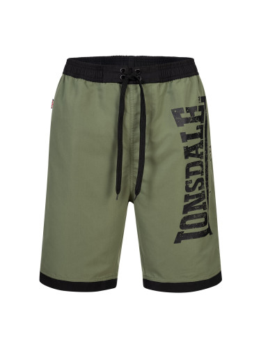 Мъжки плувни шорти. Lonsdale 113268-Black/Olive