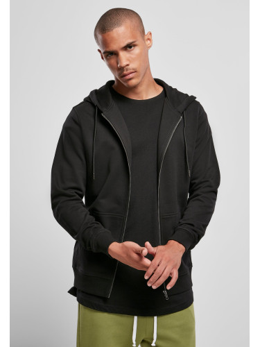 Basic Terry Zip Hoody Black