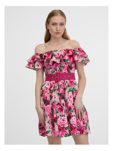 Orsay Dark Pink Women's Floral Dress - Women's
