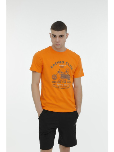 KINETIX Ml Zach-b 11vntagex3 Оранжева мъжка тениска с къс ръкав