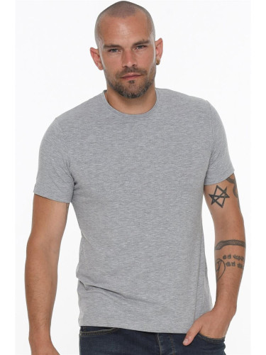 T8569 DEWBERRY BICYCLE COLLAR MEN'S T-SHIRT-DARK GREY