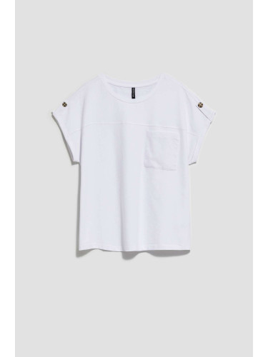 Marisse Women's T-Shirt L-Ts-4086 White