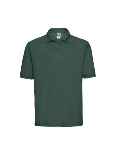 Men's Green Polycotton Polo Shirt Russell