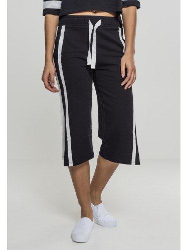 Women's Strappy Terry Culotte Black/White