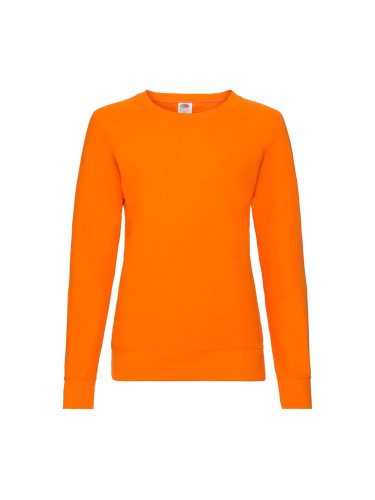 Orange classic sweatshirt light Fruit of the Loom