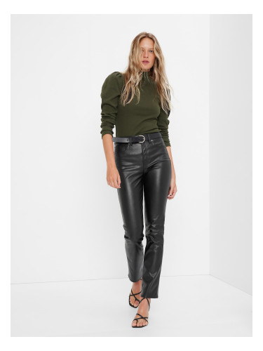 GAP изкуствена кожа тънък високо покачване панталони - жени