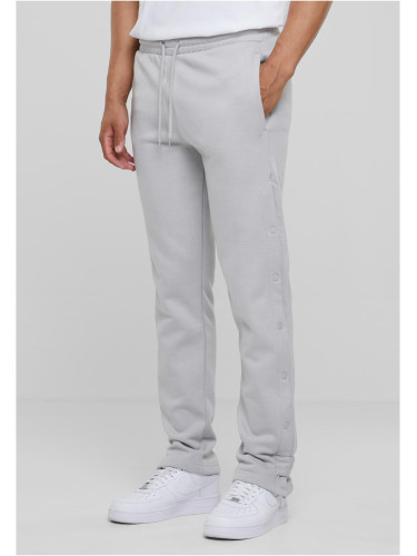 Light asphalt sweatpants with buttons