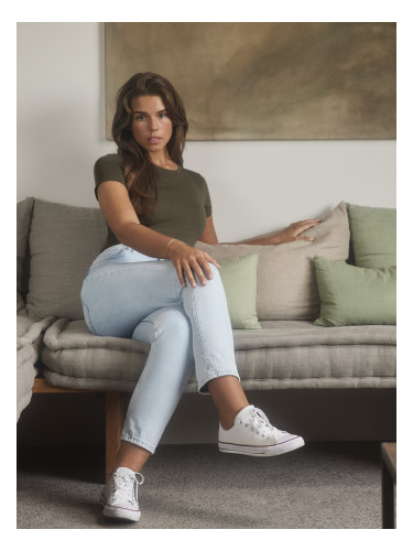 Olive Women's T-shirt Pure Organic Russell