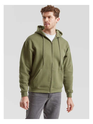 Olive Men's Hoodie Premium Fruit of the Loom