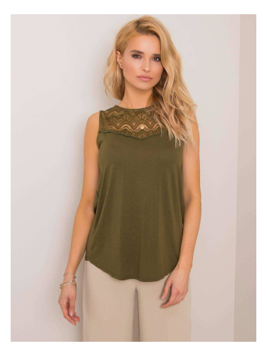 Khaki blouse You don't know me ajok0253. R69