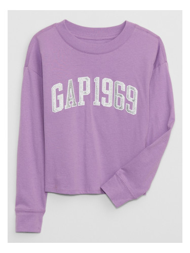 GAP Children's T-shirt with metallic logo - Girls