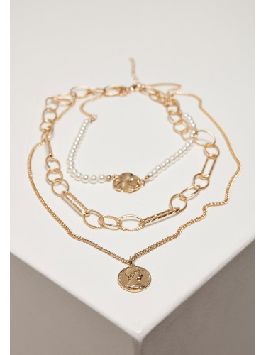 Ocean Layering Necklace - Gold Color