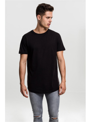 Long T-shirt in the shape of black