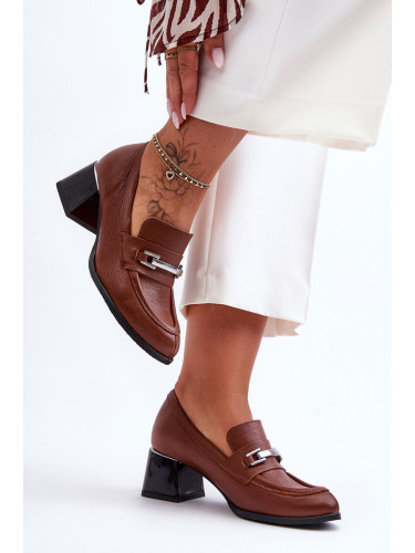 Boto Удобни кожени помпи Кафяви Damira