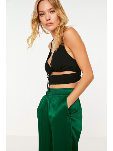 Trendyol Crop Top - Schwarz - Unifarben