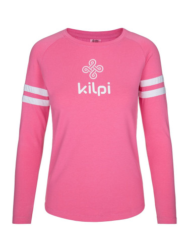 Women's cotton long-sleeved T-shirt Kilpi MAGPIES-W PINK