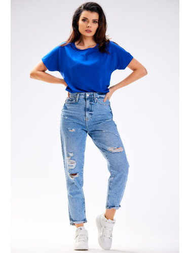 Awama Woman's Blouse A588 Blue