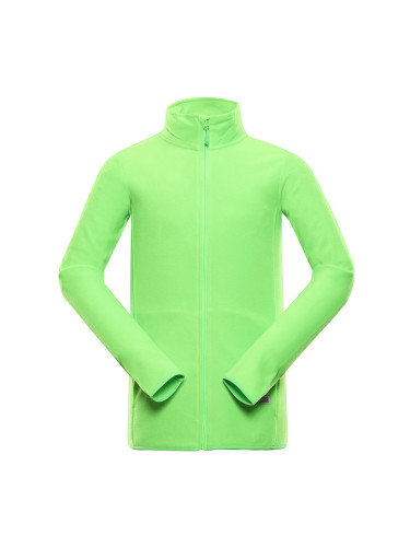 Men's fleece sweatshirt ALPINE PRO GARIM neon green gecko