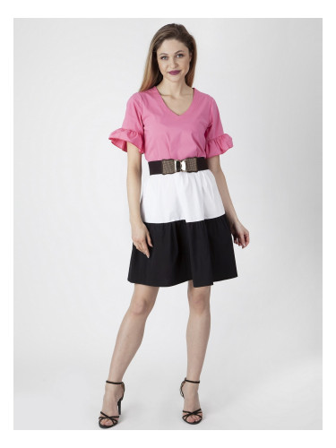 PERSO Woman's Women's tricolor light midi dress