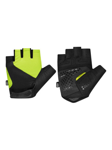 Spokey EXPERT Men's cycling gloves, žlto-čierne, veľ. M