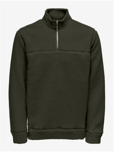 Men's Dark Green Sweatshirt ONLY & SONS Remy - Men