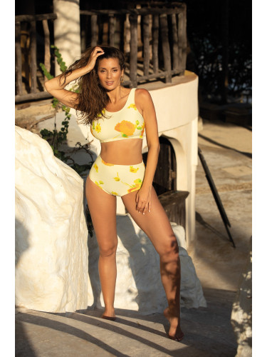 Asani M-723 (9) yellow swimsuit