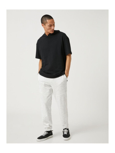 Koton Basic Sweatpants With Tie Waist, Zip, Pocket