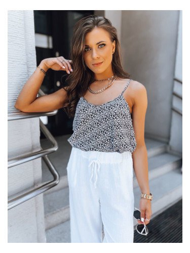 Bluzka damska na ramiączkach STEPHANIA czarna Dstreet