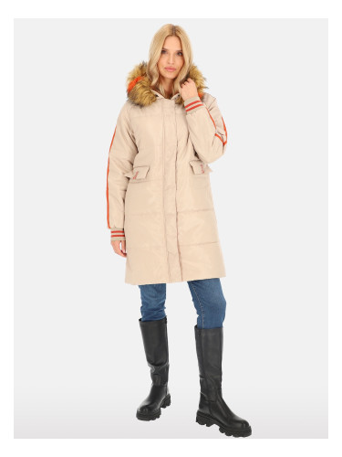 PERSO Woman's Long, sporty women's jacket with a hood