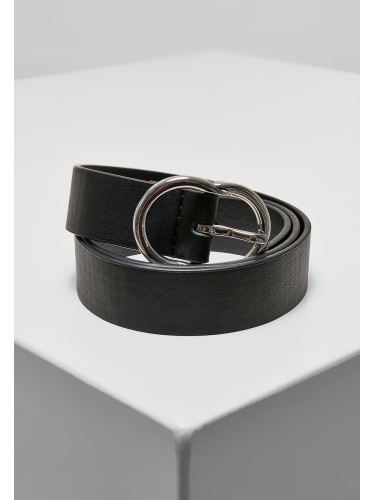 Small Chain Belt with Buckle - Black